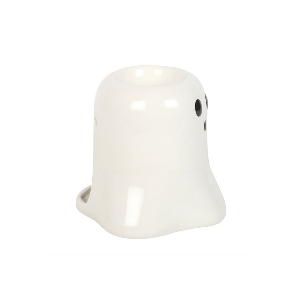 White ceramic duck-shaped object on a white background